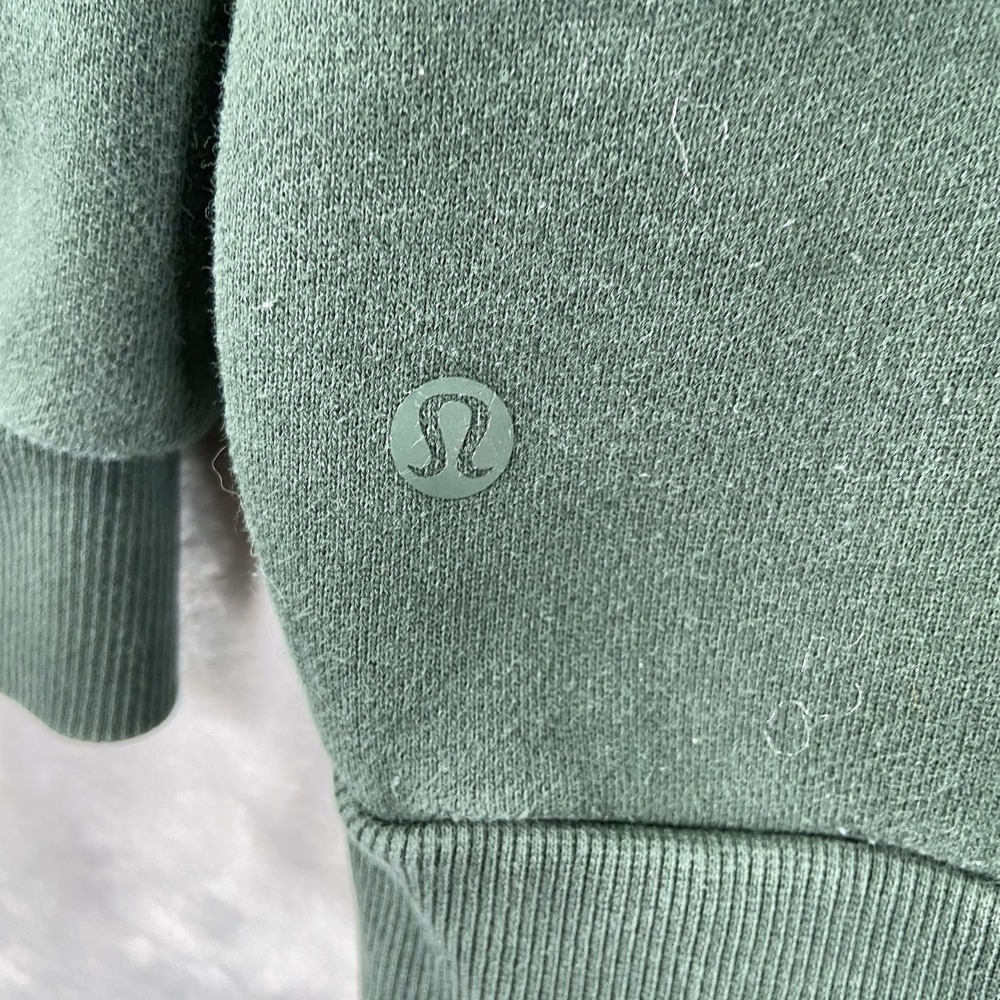 Lululemon Hoodie men's Small Steady State Pullover Sweatshirt Green Fleece Cozy - Picture 11 of 13